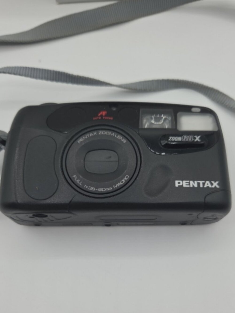 Pentax IQZoom 60‑X 35mm Film Camera w/ Box & Manual